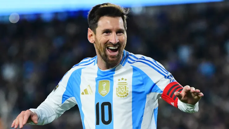 Lionel Messi celebrando.