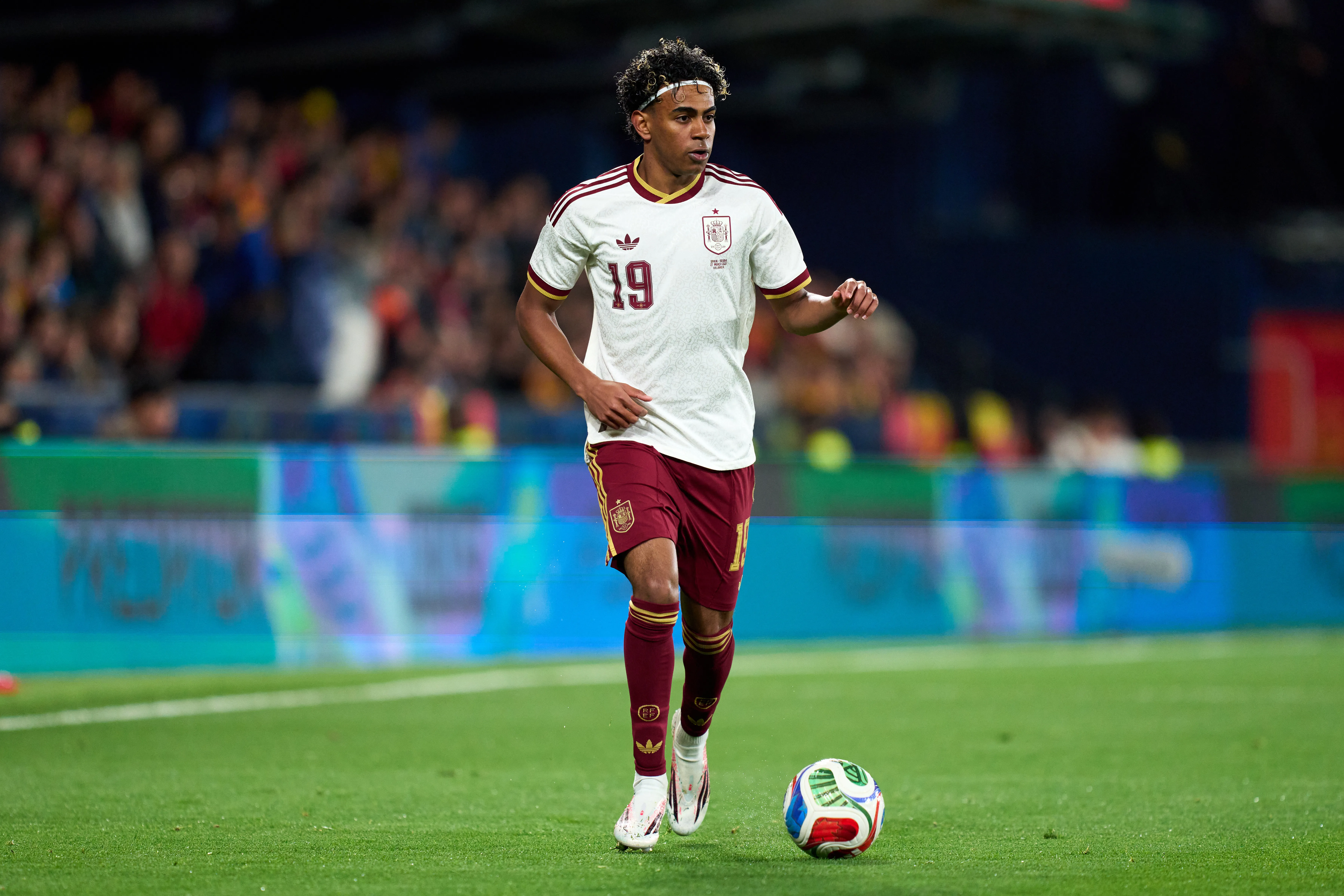 Lamine Yamal con la Selección de España (Foto: Getty).