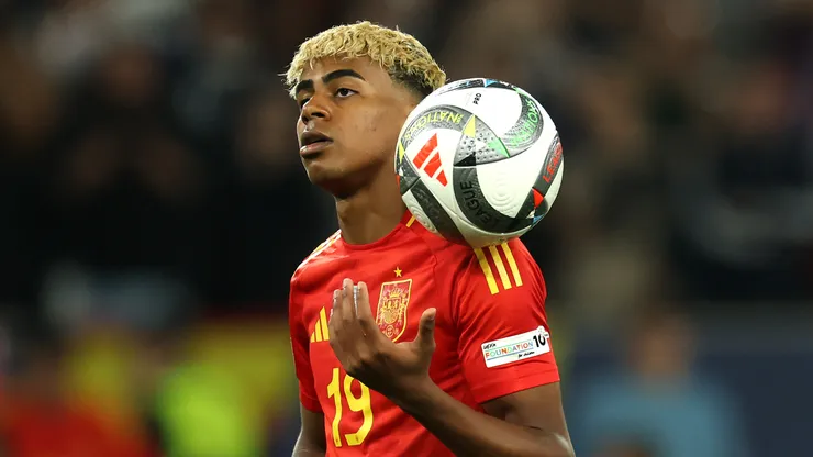 Lamine Yamal en la Selección de España.