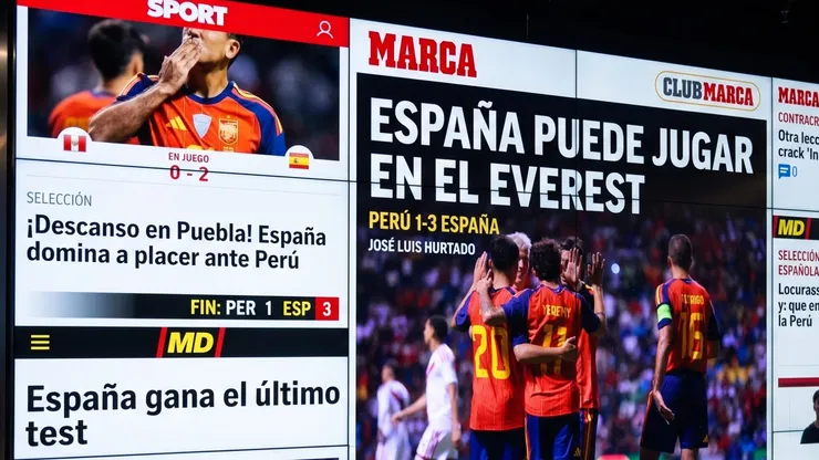Los medios de España reaccionaron de esta manera al amistoso ante Perú.
