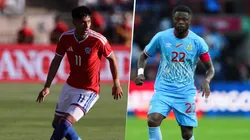 Darío Osorio y Chancel Mbemba, figuras de Chile y RD Congo, respectivamente.