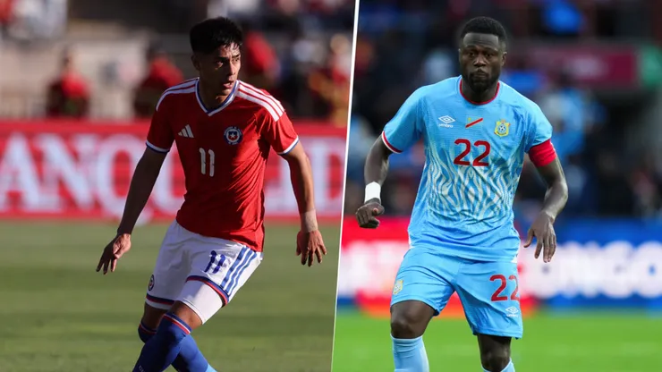 Darío Osorio y Chancel Mbemba, figuras de Chile y RD Congo, respectivamente.