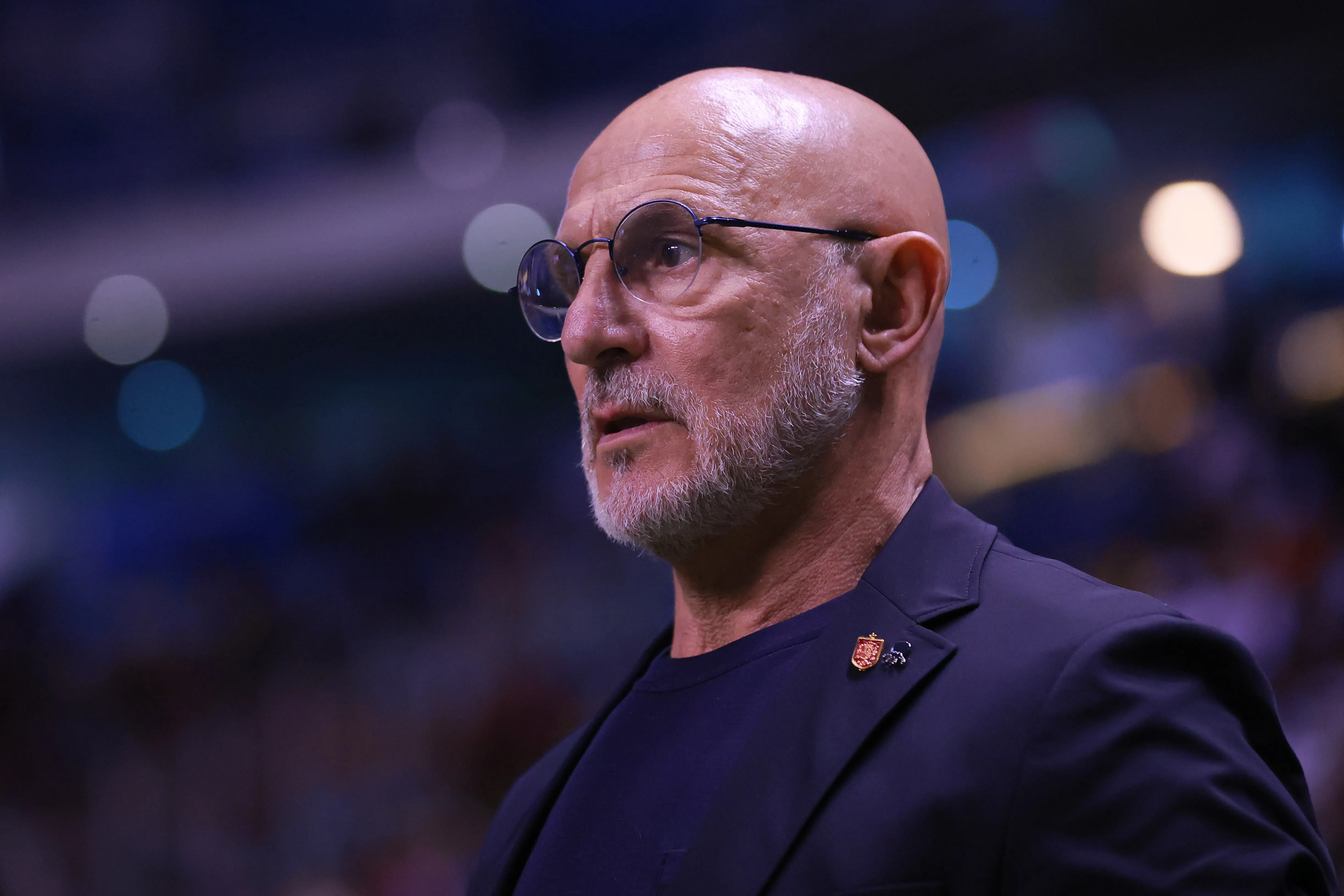 El técnico Luis de la Fuente durante el partido amistoso entre Perú vs. España previo al Mundial 2026. (Foto: Getty Images)