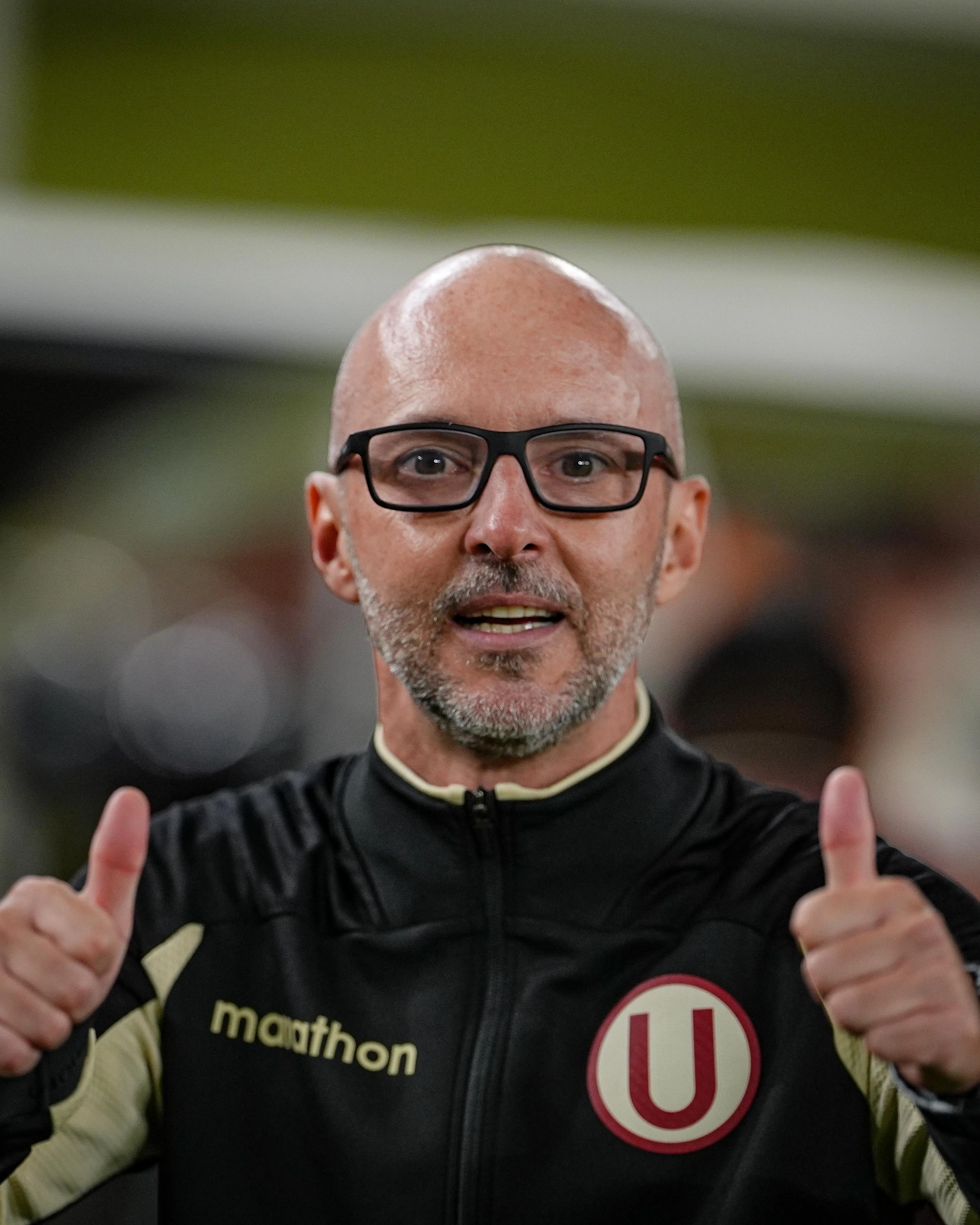 Javier Rabanal festejando el triunfo de Universitario ante Alianza en el clásico peruano del Torneo Apertura 2026. (Foto: Liga 1)