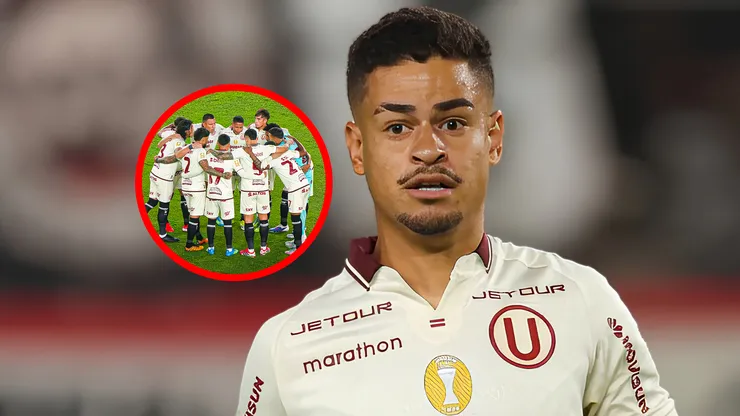 Miguel Silveira y el plantel de Universitario.