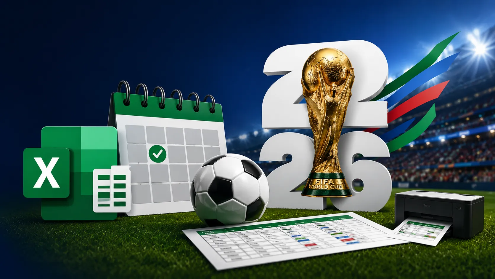 Calendario del Mundial 2026 en excel: descarga e imprime el fixture completo. (Foto: Gemini IA)