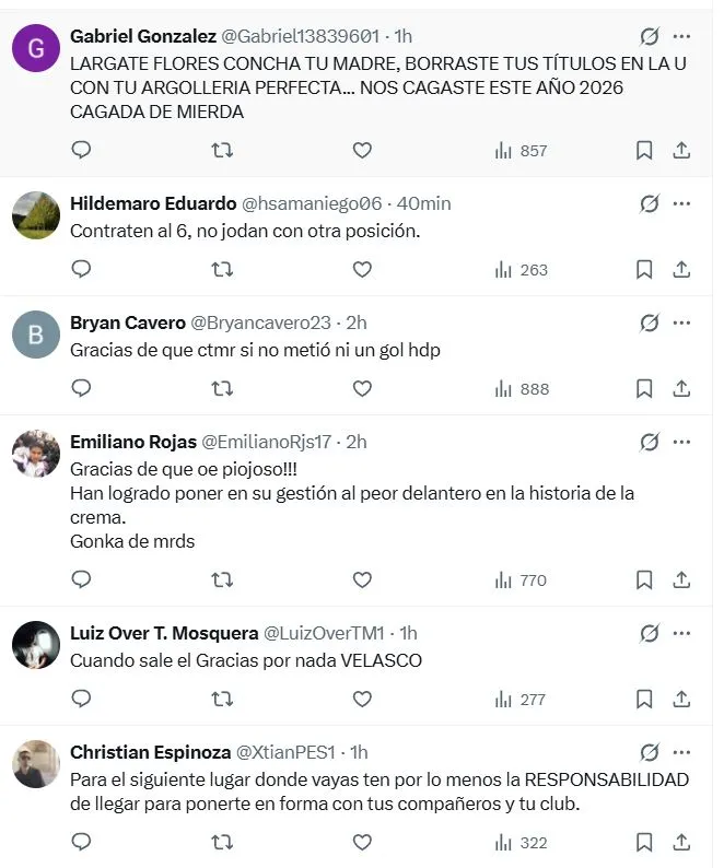 Los comentarios de los hinchas de Universitario sobre la salida de Sekou Gassama. (Foto: Captura X)