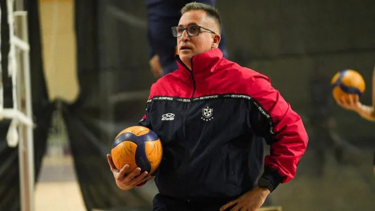 Guilherme Schmitz, en un entrenamiento de la San Martín.