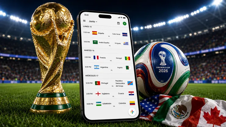Instala gratis el calendario completo del Mundial 2026 en tu Google Calendar.
