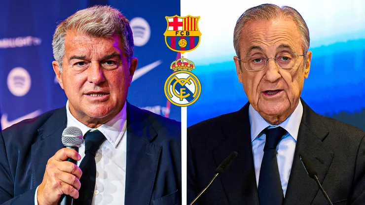 Joan Laporta y Florentino Pérez, presidentes del Barcelona y Real Madrid.