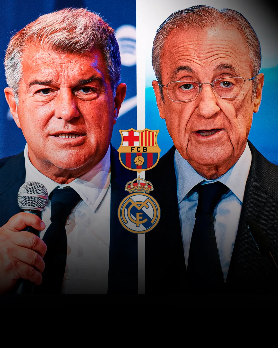 La relación entre Joan Laporta y Florentino Pérez se rompió. (Foto: Producción Bolavip)