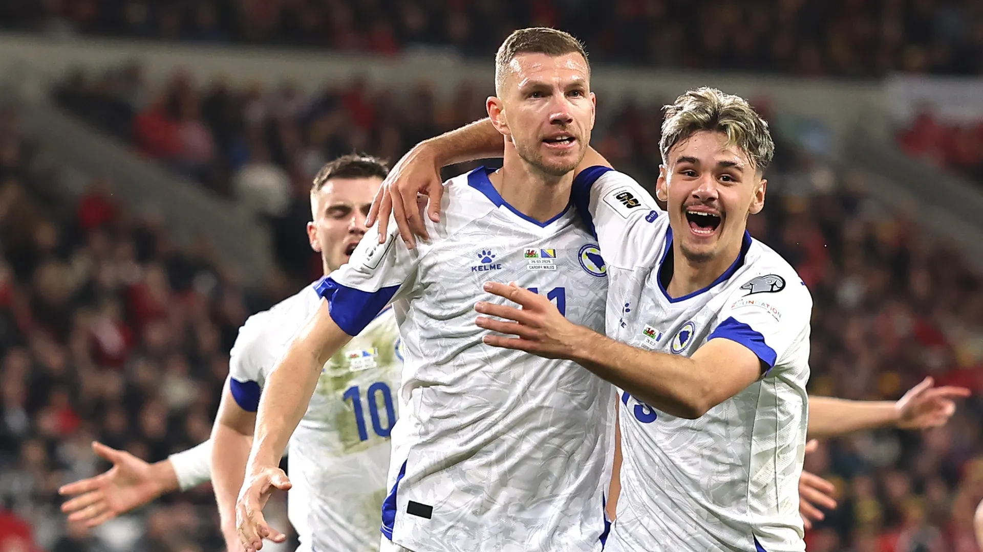 Edin Dzeko, figura y referente de Bosnia (Getty Images).