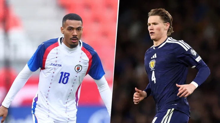 Wilson Isidor y Scott McTominay, figuras de Haití y Escocia, respectivamente.