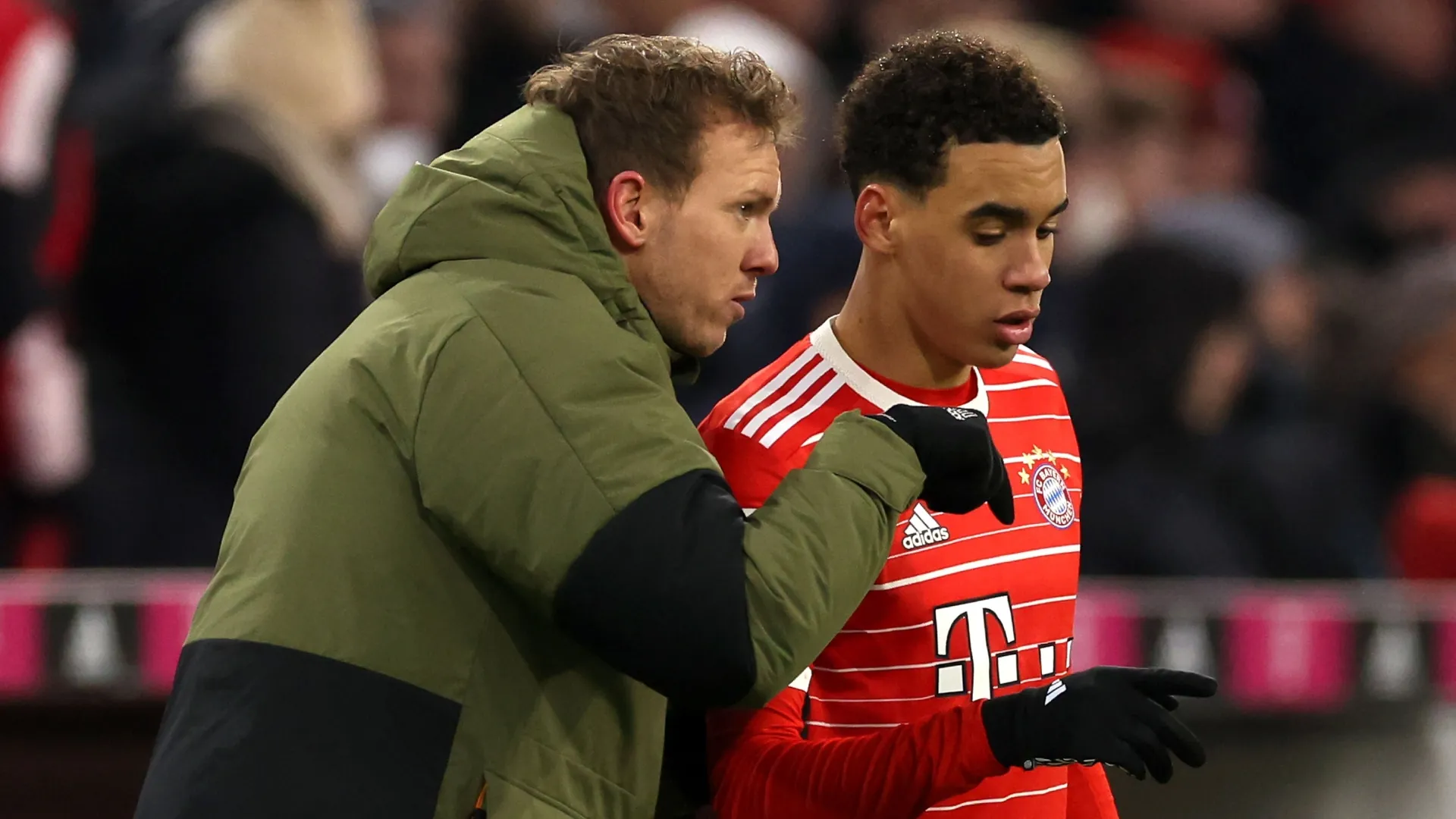 Julian Nagelsmann ya supo dirigir a Jamal Musiala en el Bayern (Getty Images).