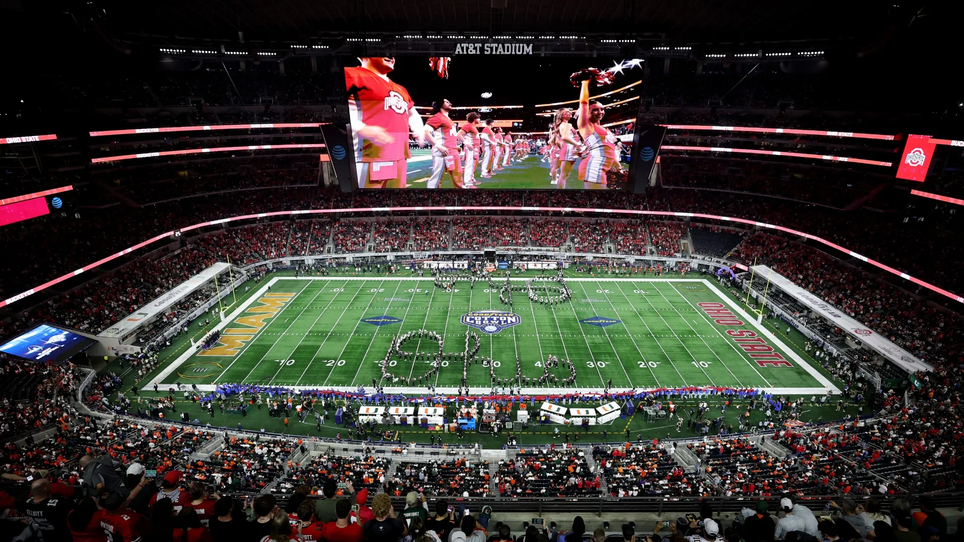 Así luce por dentro el AT&T Stadium (Getty Images).