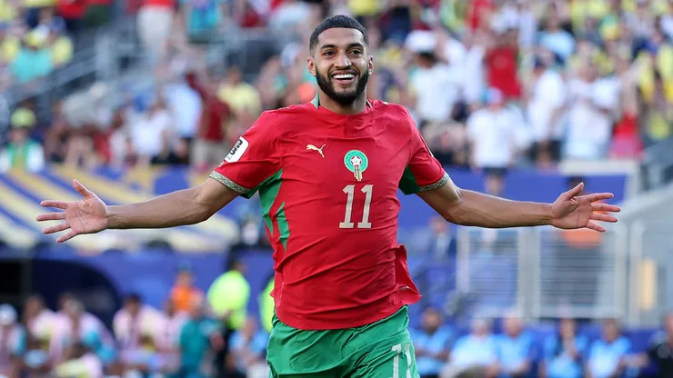 Ismael Saibari celebrando.