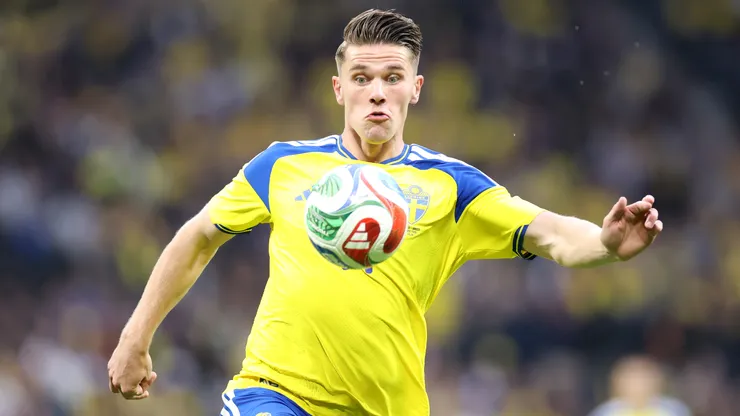 Viktor Gyökeres en la Selección de Suecia.