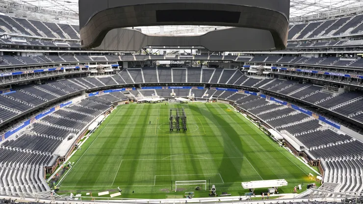 Interior del SoFi Stadium, en Inglewood, California.