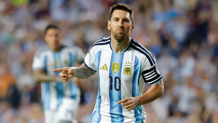 Lionel Messi celebrando.