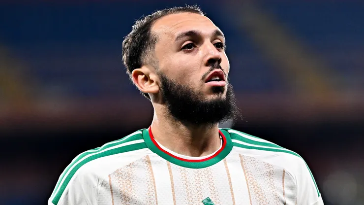 Amine Gouiri, delantero de la Selección de Argelia.