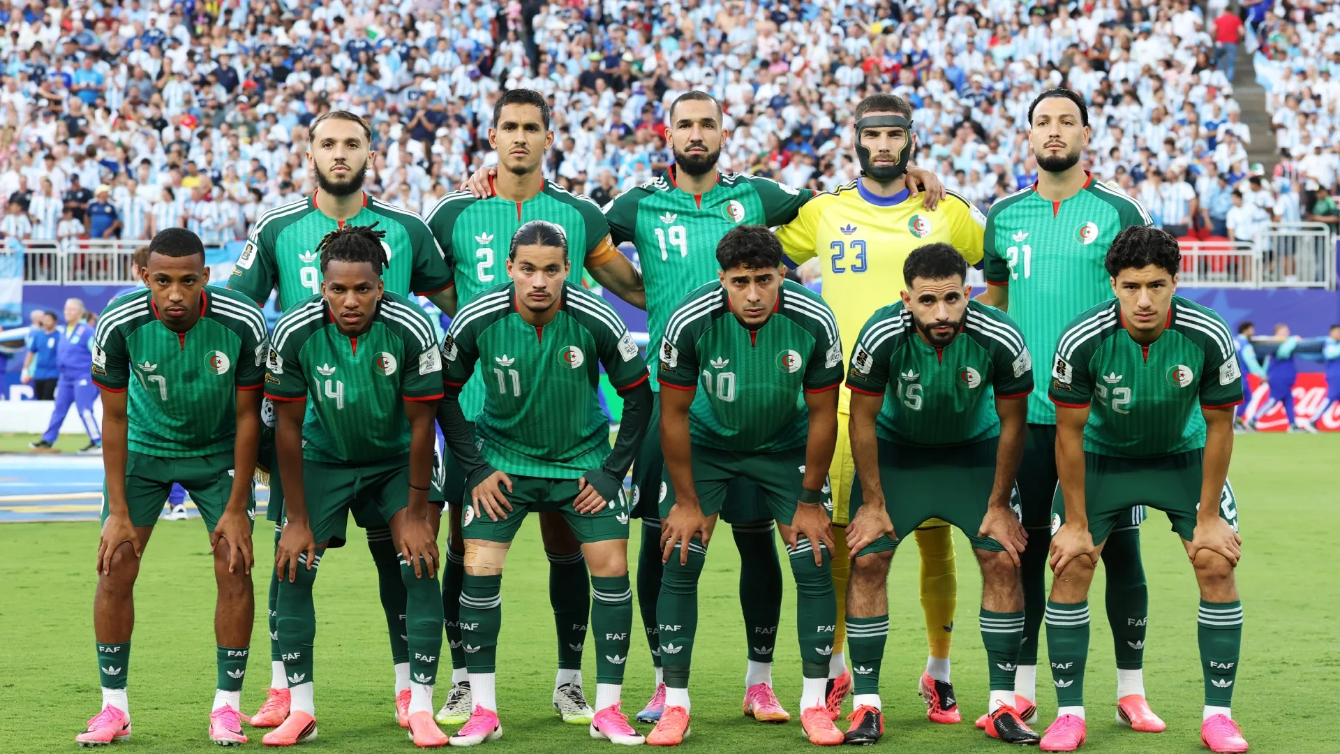 La Selección de Argelia, ante Argentina (Getty Images).