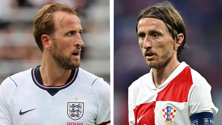 Harry Kane y Luka Modric en el Inglaterra vs. Croacia por el Mundial 2026.