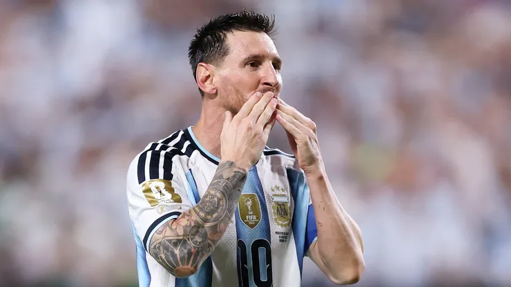 Lionel Messi celebrando.