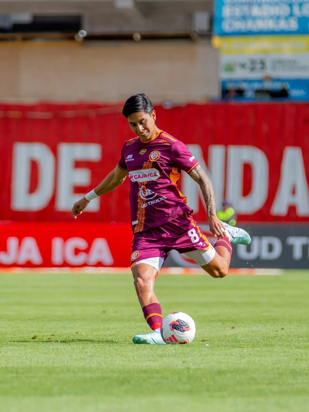 Adrián Quiroz durante un partido de Los Chankas en Andahuaylas y durante el Torneo Apertura 2026 de la Liga 1 de Perú. (Foto: Los Chankas)
