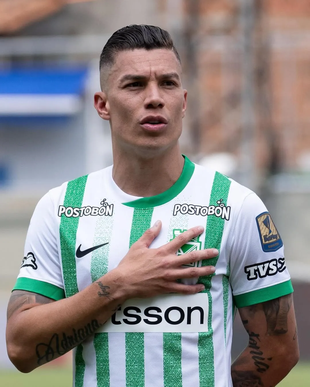 Matheus Uribe jugando con Atlético Nacional de Medellín. (Foto: Instagram Matheus Uribe)