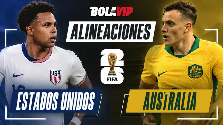 Alineaciones del Estados Unidos vs Australia