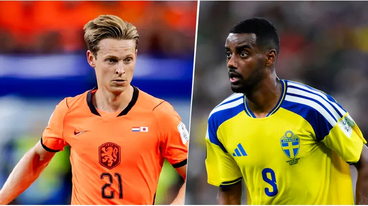 Frenkie de Jong y Alexander Isak, figuras de Países Bajos y Suecia, respectivamente.