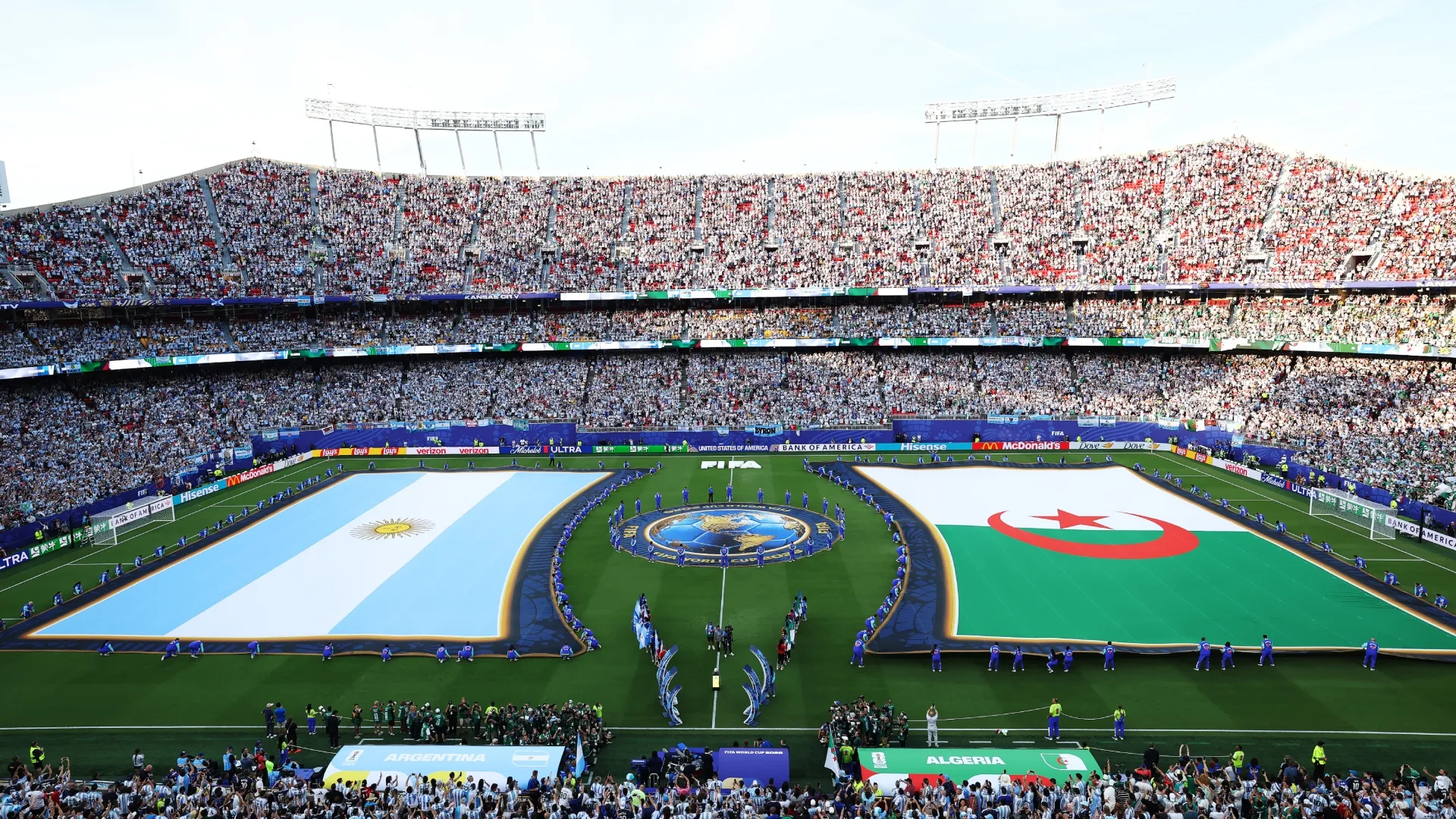 Así lució Arrowhead Stadium durante el partido entre Argentina y Argelia (Getty Images).