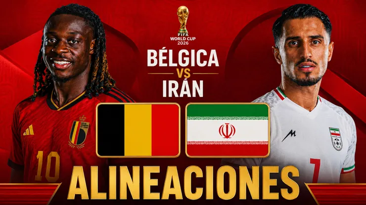 Alineaciones Bélgica vs Irán