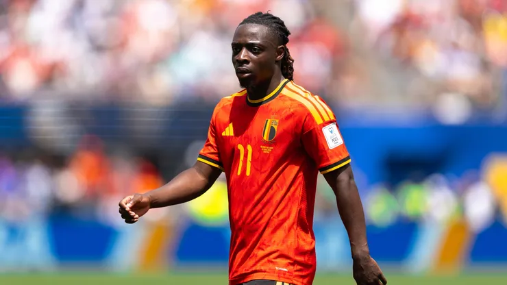 Jérémy Doku, ausente en el partido de Bélgica ante Irán.