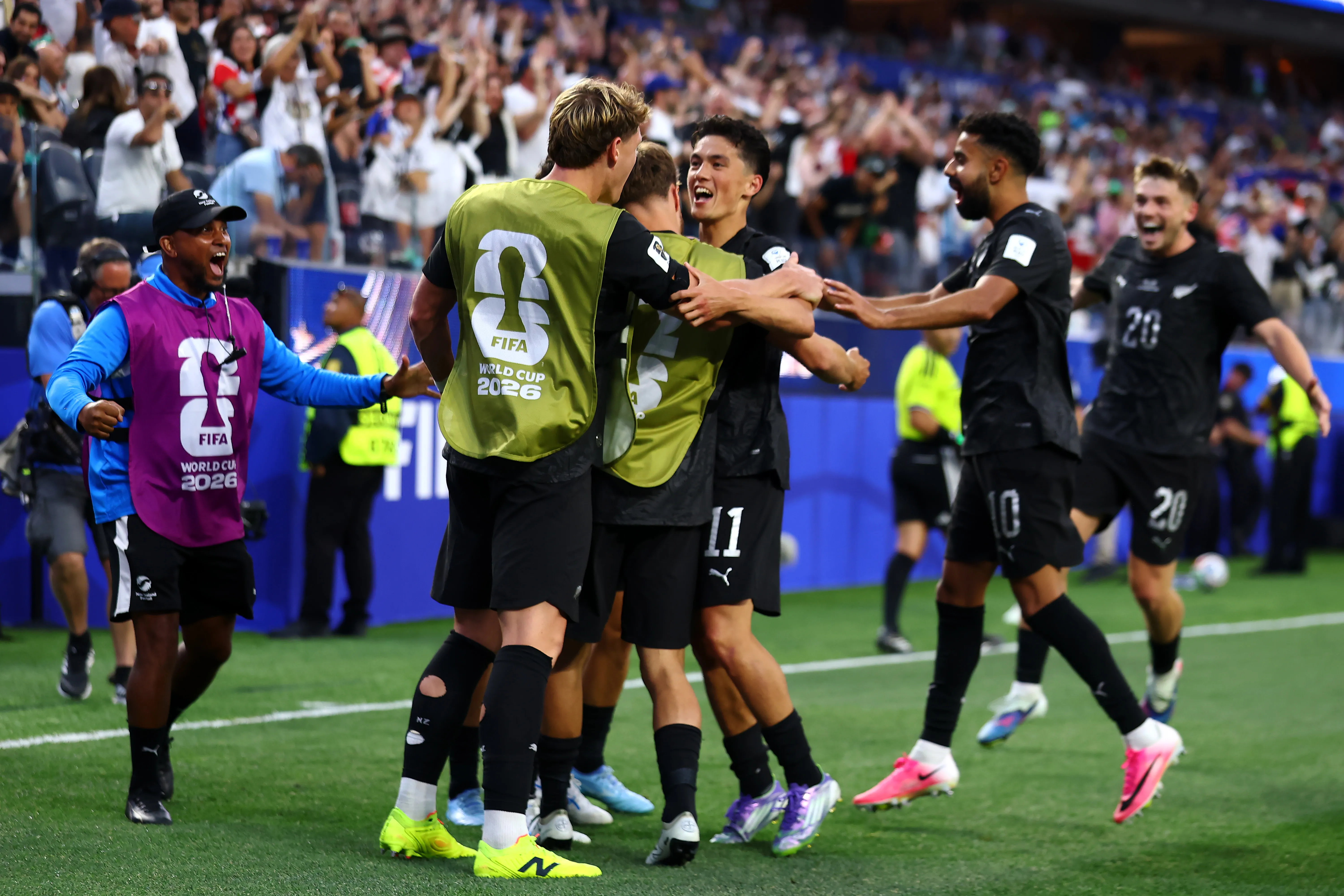 Selección de Nueva Zelanda celebrando (Foto: Getty).