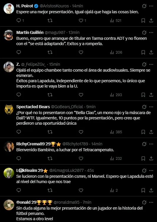 Hinchas contentos con la presentación (Foto: X).