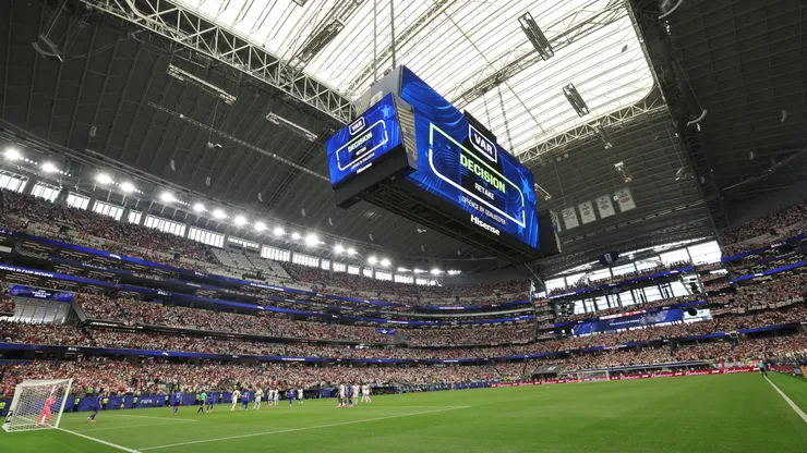 El AT&T Stadium, desde adentro, en un partido del Mundial 2026.