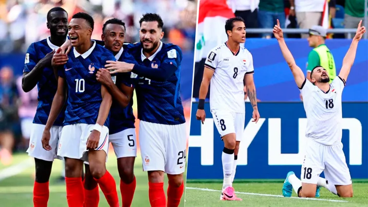 Alineaciones confirmadas del Francia vs. Irak.