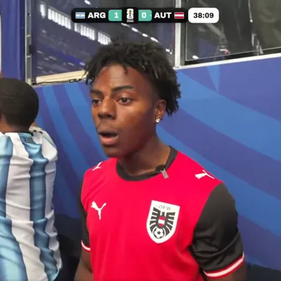 La polémica reacción de IShowSpeed tras los dos goles de Lionel Messi ante Austria