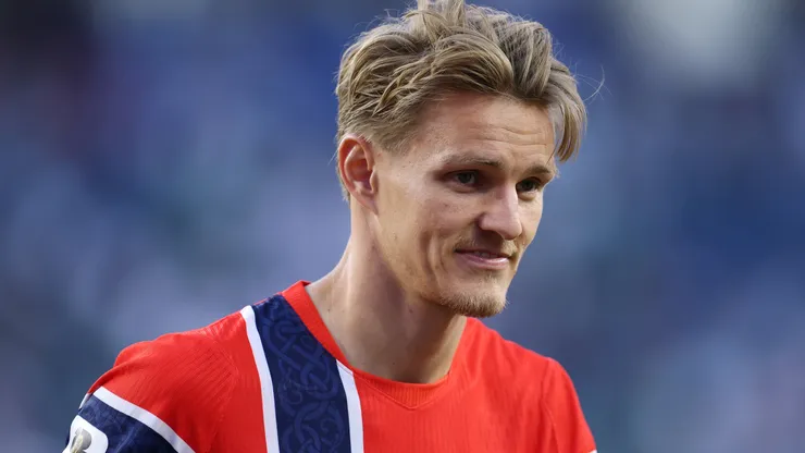 Martin Odegaard en la Selección de Noruega.