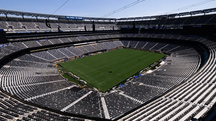 El MetLife Stadium, visto desde la tribuna.