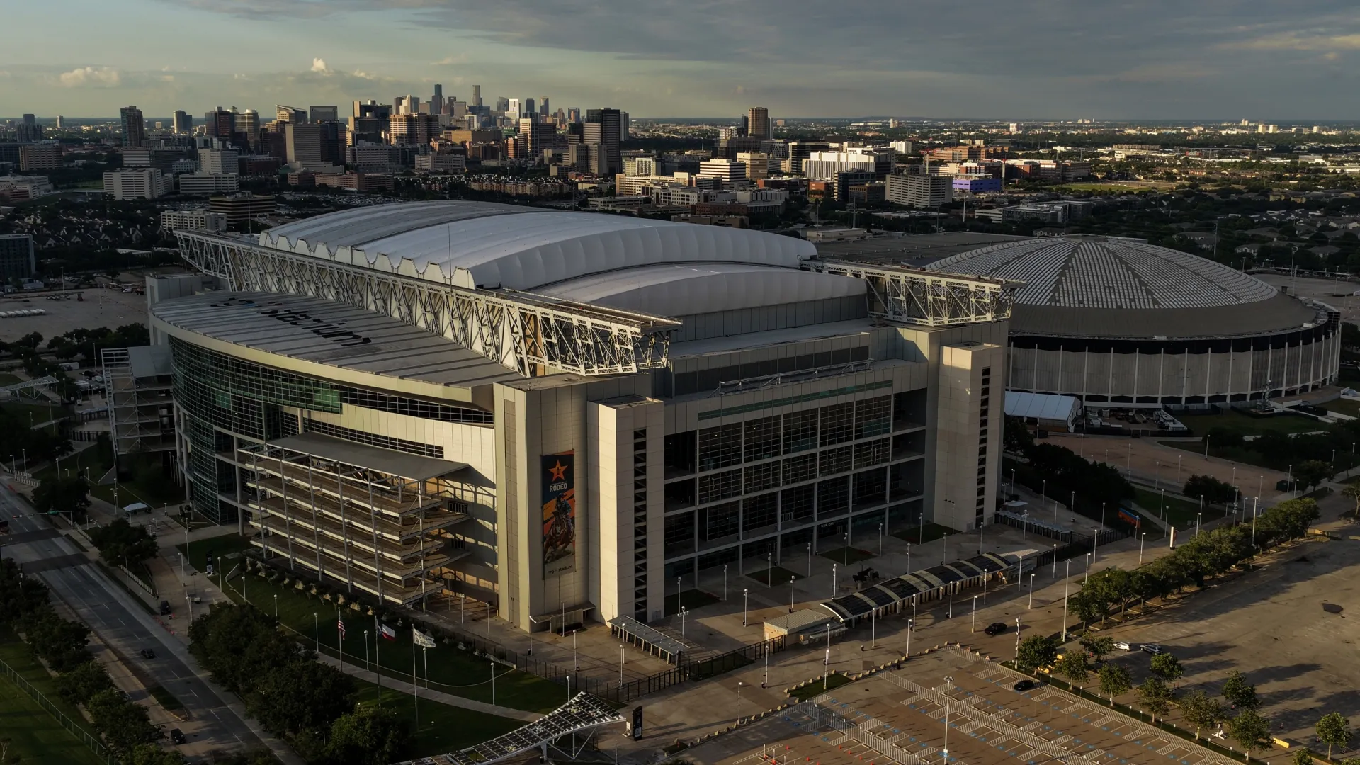 El NRG Stadium, con vista desde su exterior (Getty Images).