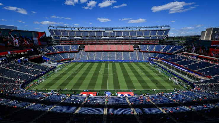 El Gillette Stadium, con vista al campo de juego desde una de sus tribunas.