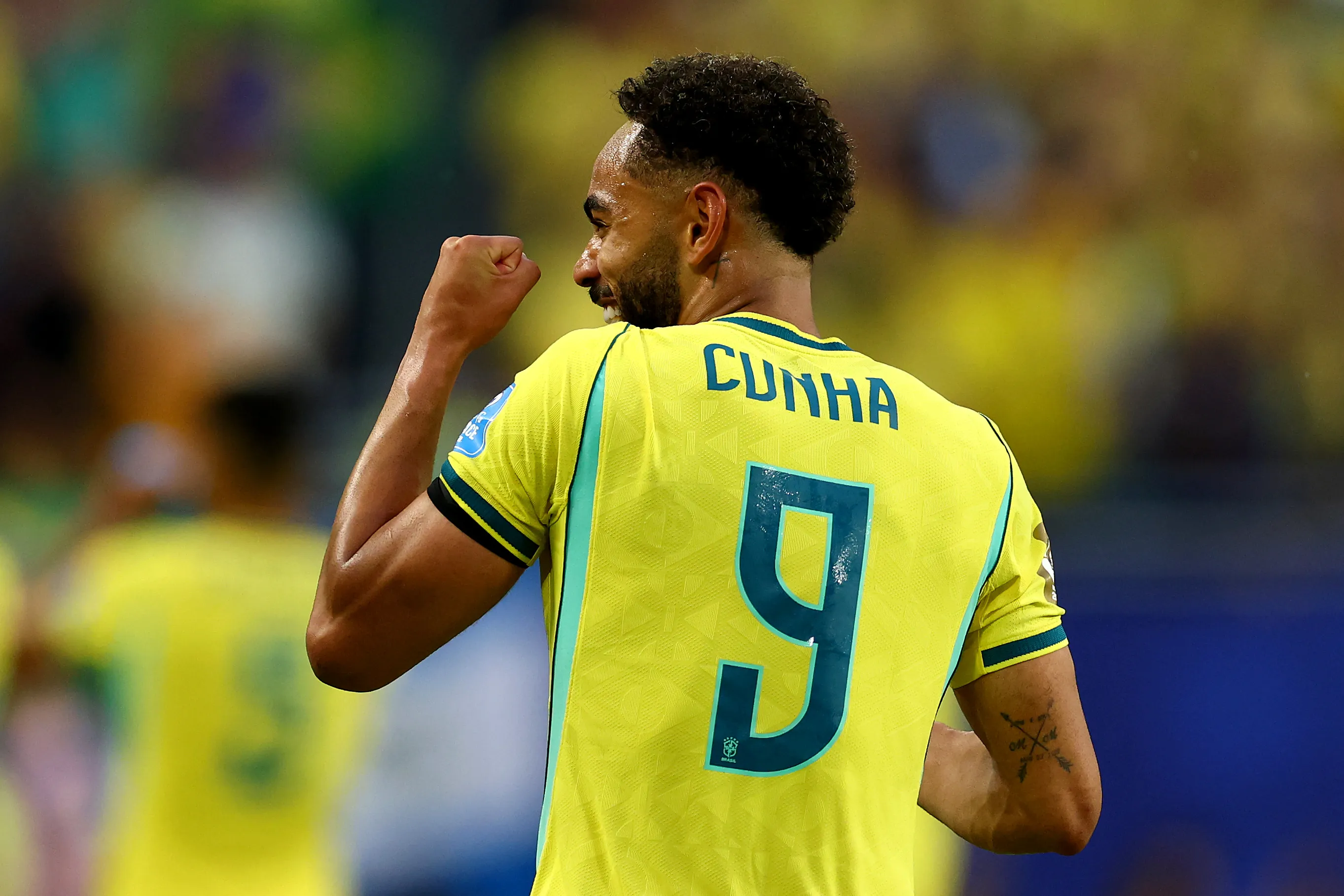 Matheus Cuhna celebrando su gol (Foto: Getty).