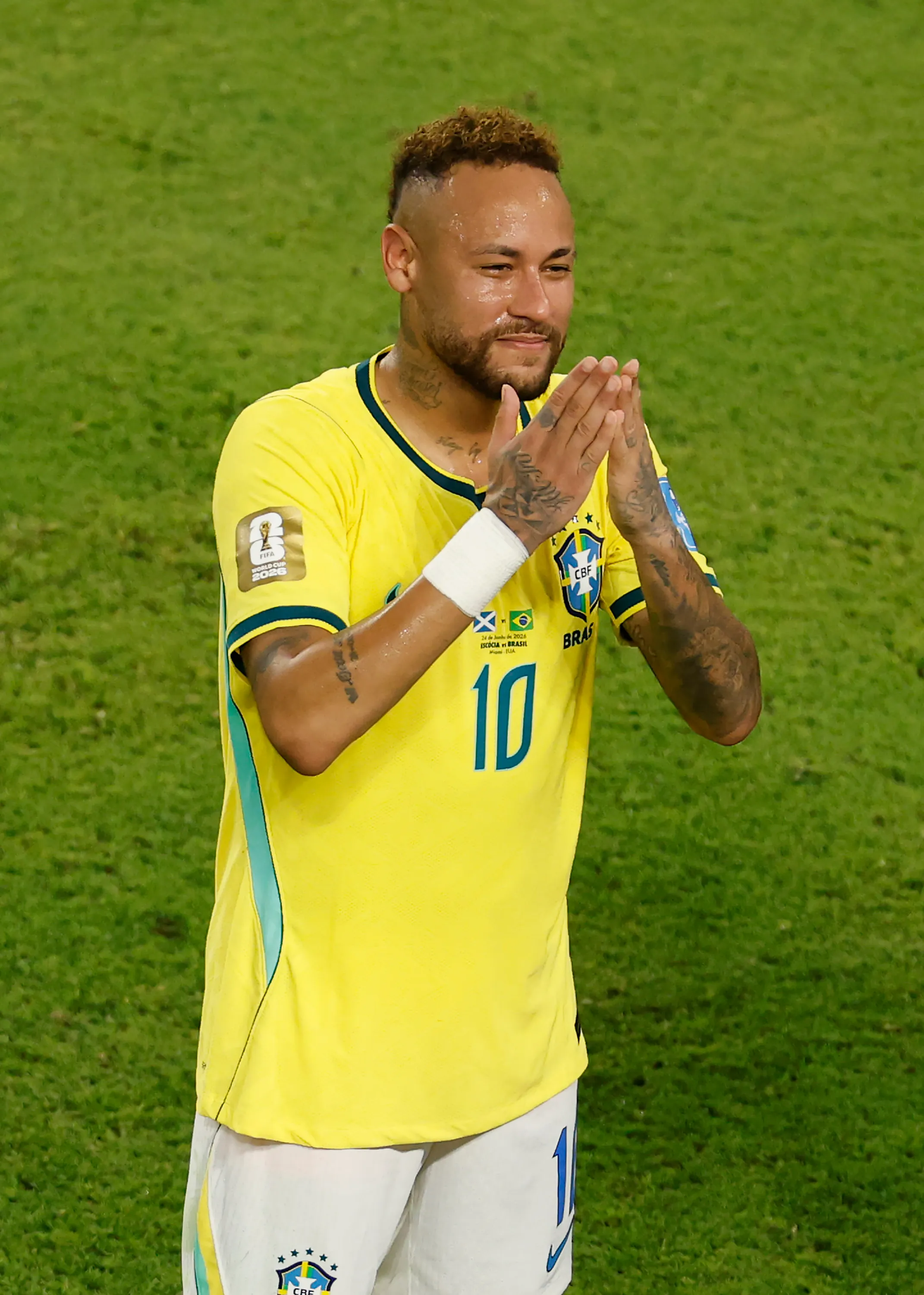 Neymar lloró tras el pitazo final del Brasil vs. Escocia, partido que significó su debut en el Mundial 2026. (Foto: Getty Images)
