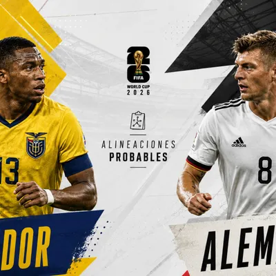 Alineaciones confirmadas Ecuador vs Alemania por el Mundial 2026: formación y jugadores claves