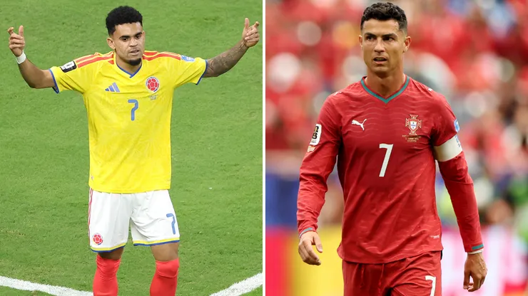 Luis Díaz y Cristiano Ronaldo.