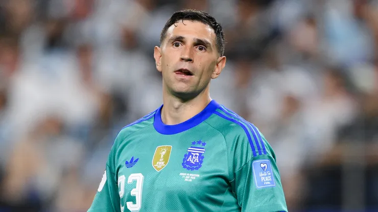 Emiliano Martínez, arquero de la Selección Argentina y responsable de los últimos cambios en los penales.