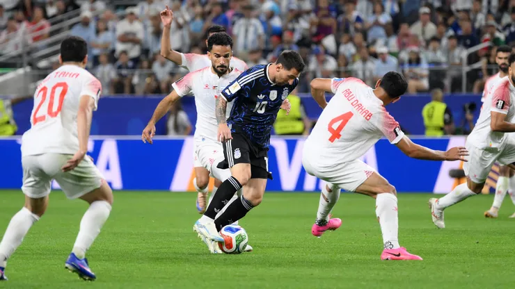 Lionel Messi contra Jordania.