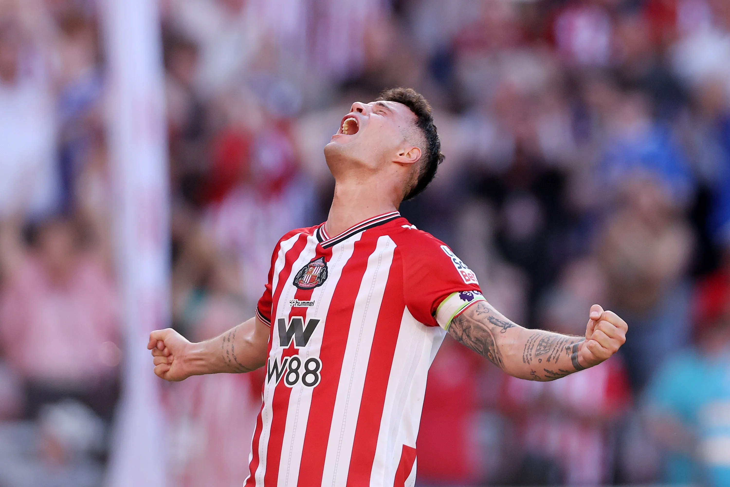 Granit Xhaka celebrando en el Sunderland (Foto: Getty).